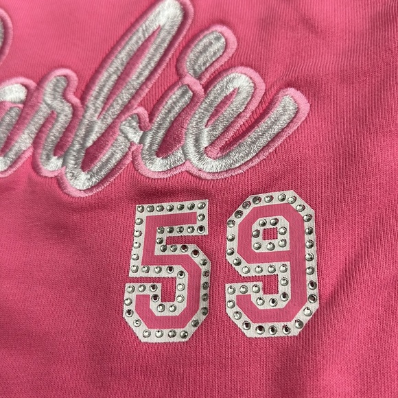 NWT Barbie Forever 21 Pink Cropped Sweatshirt - Picture 5 of 8